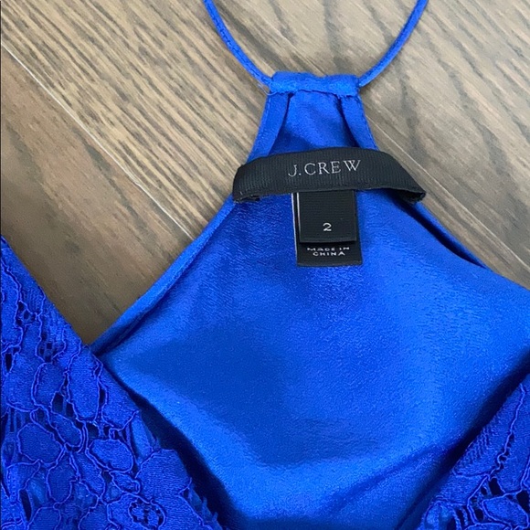 J. crew Laced Blue Tank size 2 - Picture 2 of 3